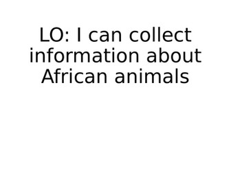 African Animals PPT