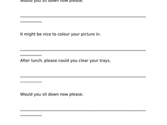 Imperative Verb Exercise