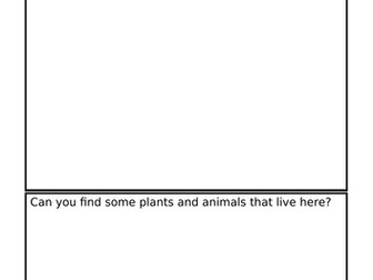 Living Things Habitat Research Notes Sheet