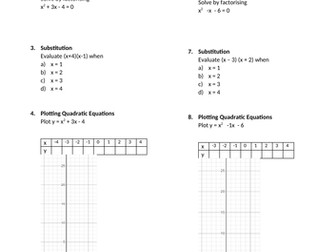 Making Connections with Quadratics