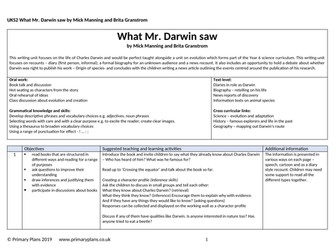 Y6 Recounts writing unit based on 'What Mr. Darwin Saw'