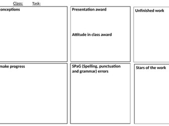 Whole class feedback