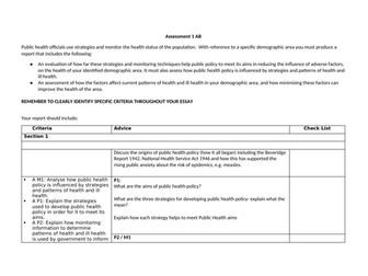 PUBLIC HEALTH OUTCOME AB GUIDANCE