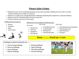 Fitness Suite/Gym Cricket