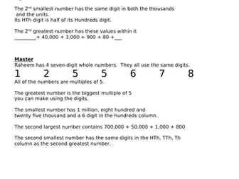 Year 6 Maths Mastery: Place Value
