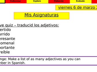 My studies (Spanish)