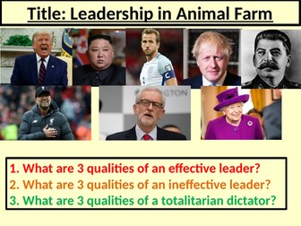 Leadership in Animal Farm Snowball versus Napoleon