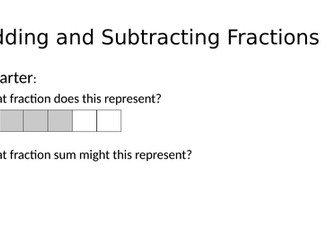 Adding and Subtracting Fractions