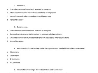 AQA GCSE BUSINESS - Technology, Ethics and Environment