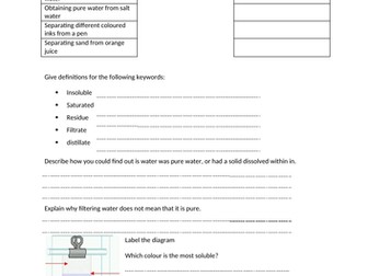 Mixtures and separation differentiated tasks