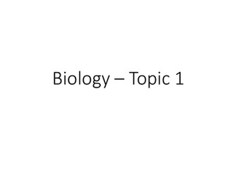 AQA GCSE Biology-Topic 1 revision lesson