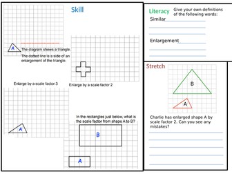 Enlargement Homework