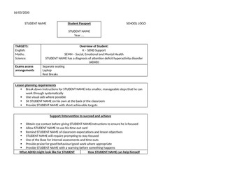 Pupil Passports for SEND students