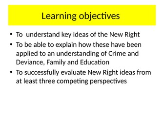 New Right - Sociology