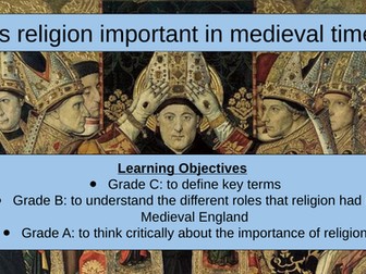 KS3 Medieval Religion lesson pack