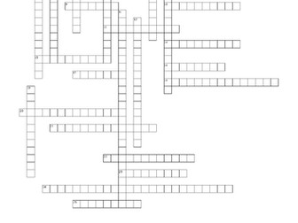 A Level Biology Year 1 Crosswords