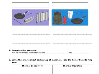 KS2 Y5 Materials and their Properties. Keeping things cool