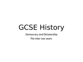 GCSE History COMPLETE notes Nazi Germany