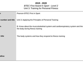 BTEC Sport Unit 3: Assignment 2: Learning Aim B