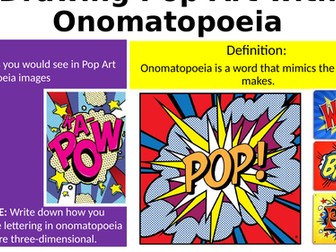 Drawing Pop Art with Onomatopoeia