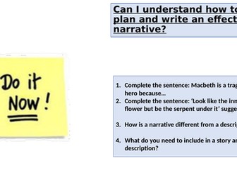 Narrative writing Paper 1 Q5