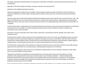 BTEC Sport L2 Unit 3