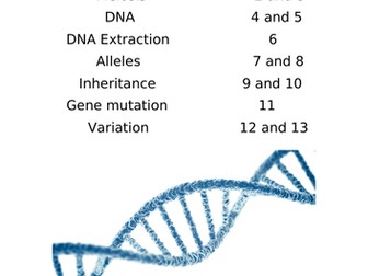 Genetics Revision Booklet - Edexcel