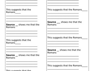 Year 7 - Intro to Roman Life - Sources