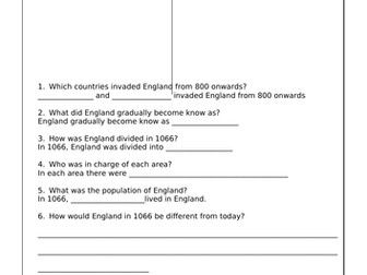 Year 7 - England before 1066 - Sources