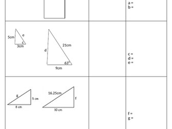 Similar shapes - lengths