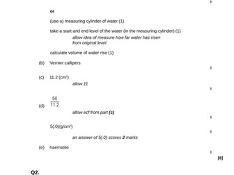 Particle Model of Matter Revision