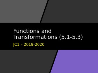 Functions and Transformations - As Level