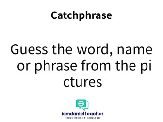 Catchphrase | Fun and Easy ESL Activity