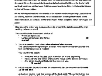 AQA GCSE English Paper 1 Extracts
