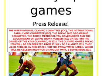 Design your own Olympic Games Project