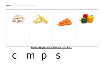 Initial Sound Activity (Vegetables)