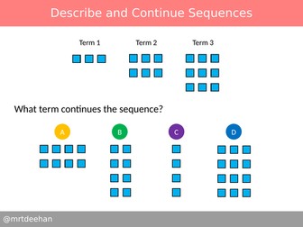 Describe and Continue Sequences Diagnostic Questions