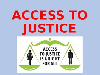OCR LAW 2017 Spec. Unit 1 – Access to Justice