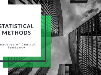 Measures of Central Tendency and Data Processing