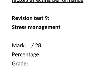 Sport Psychology Exam Questions: Stress management to optimise performance