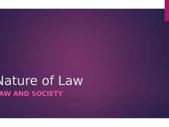 OCR LAW 2017 Spec. Unit 3 – Law and Society
