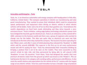 BTEC Business Level 3: Unit 1 - Exploring Businesses (Distinction*) - Assignment 3
