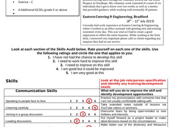 BTEC Business Level 3: Unit 4 - Managing an Event (Distinction*) - Personal Skills Audit