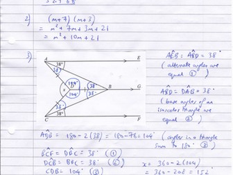 Edexcel GCSE Maths Spec Issue 2 worked solutions