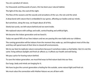 French B Experiences/Partage de la planète Translation - Speech analysis  - Récit de vie