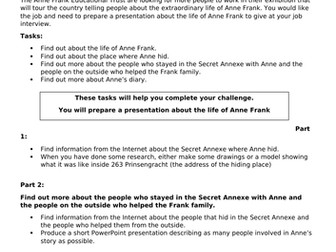 Linking Anne Frank to the Holocaust KS2 Year 5