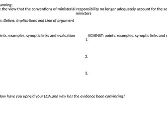 Prime Minister and Executive Revision and Question Planning
