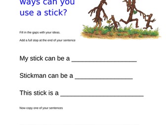 Stickman Writing Activity