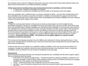 Elections notes A* Edexcel US politics