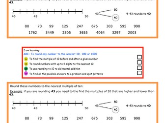 Rounding to 10, 100 and 1000 [Year 4]